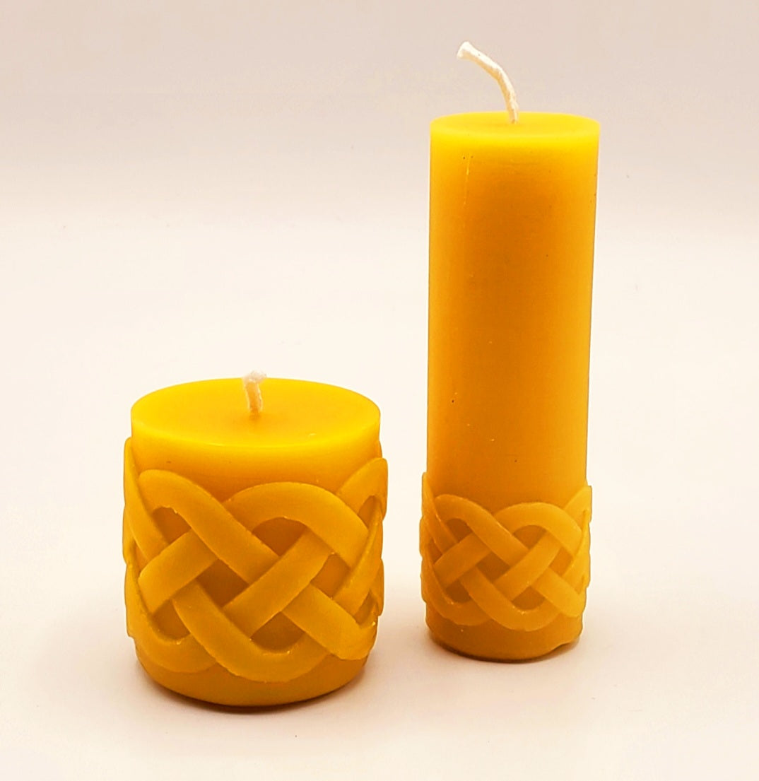 Dreaming Bee – Celtic Beeswax Candle Set