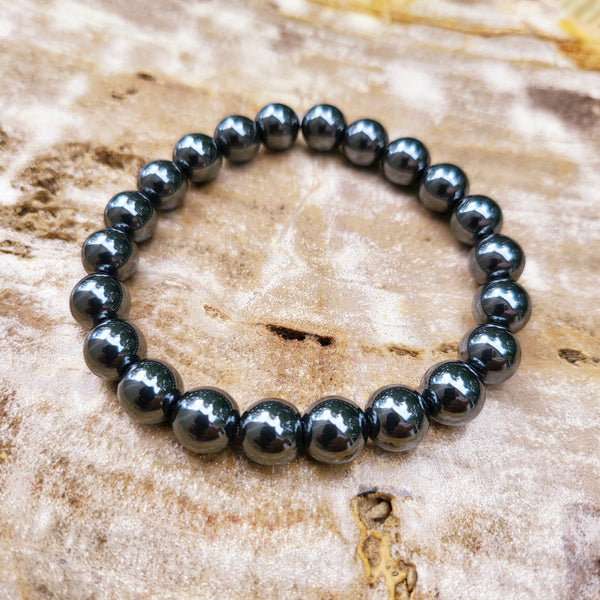 Stretch Bracelet | 6mm Beads (Hematite) – Cherry Tree Collection